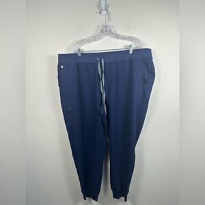 NWT Figs Navy Blue Drawstring Jogger Style Pants Size 4XL